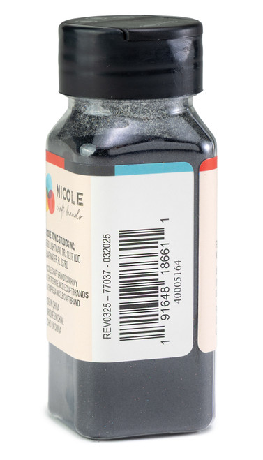 3 Pack - CousinDIY Extra Fine Glitter 2oz-Black - 5A002XRZ-5164