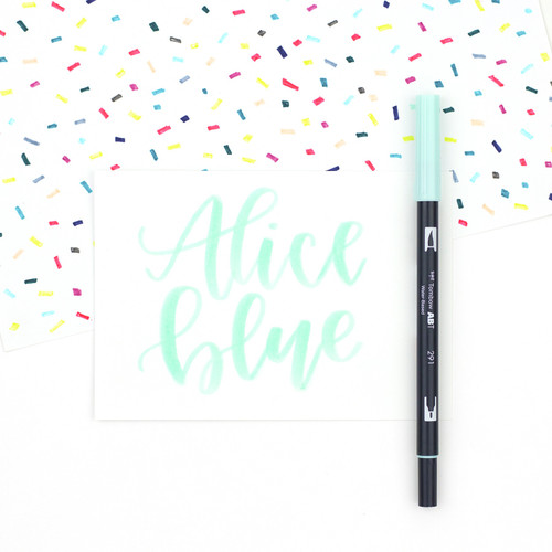 6 Pack - Tombow Dual Brush Marker Open Stock-291 Alice Blue - DBP-56538