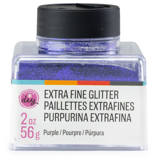 3 Pack - CousinDIY Glitter Stacker 2oz-Purple - 5A002XQ8-5123 - 191648186246