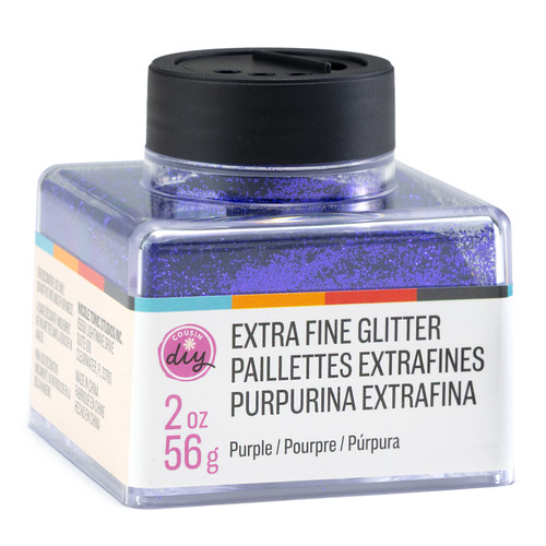 3 Pack - CousinDIY Glitter Stacker 2oz-Purple - 5A002XQ8-5123