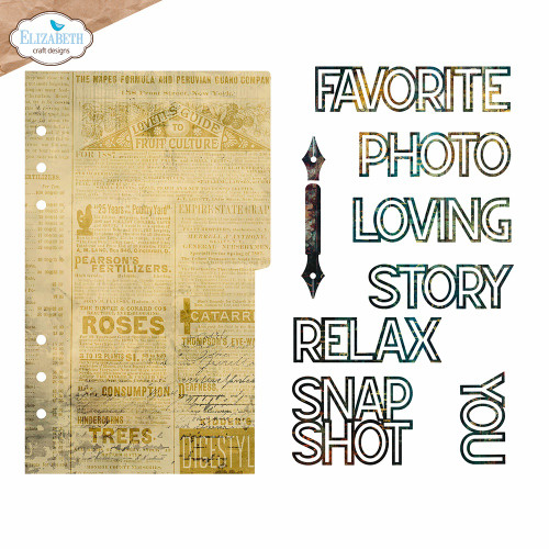 Elizabeth Craft Die Set-Page With Large Tab 1 - 5A00376Q-1H879