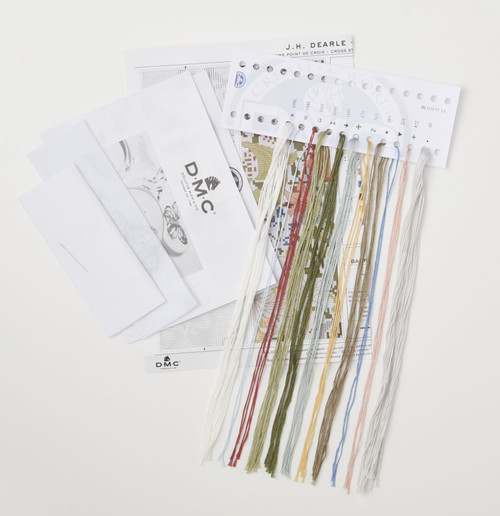 DMC V&A Cross Stitch Bookmark Kit J.H. Dearle-Golden Lily - 5A003973-1H8BR