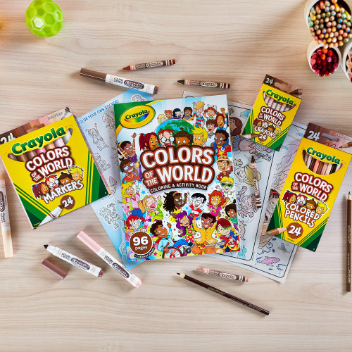 4 Pack - Crayola Colors Of The World Coloring Book-96 Pages - 042654