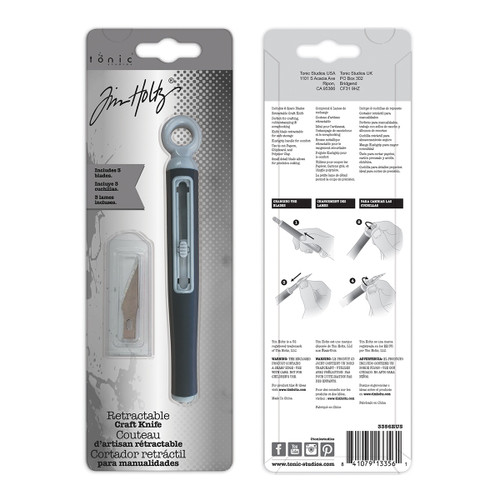2 Pack - Tim Holtz Retractable Craft Knife-With 3 Blades - 3356E