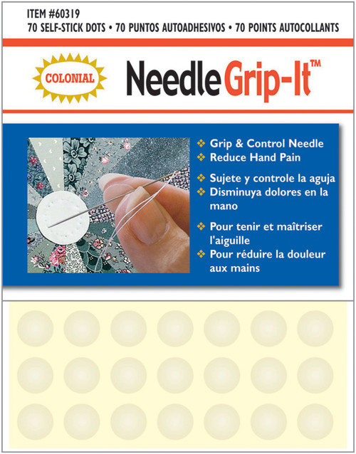 5 Pack - Colonial Needle Grip-It Flexible Self-Adhesive Dots-70/Pkg - 60319 - 091955603194