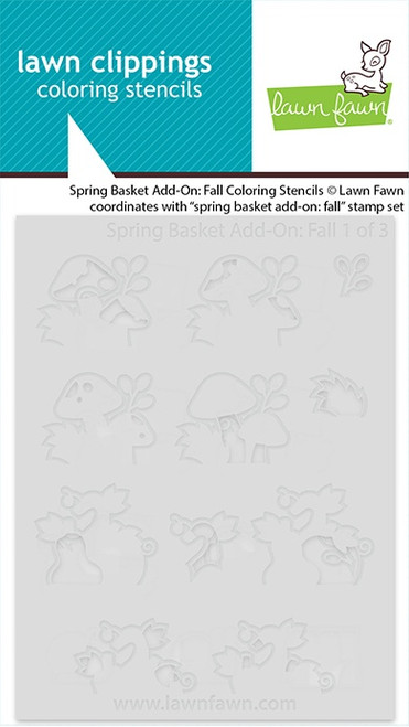 Lawn Clippings Coloring Stencil-Fall - 5A0036H9-1H7ML - 783385670999