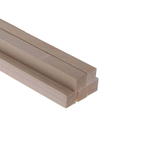 5 Pack - Midwest Products Basswood Strip 24"-1/2"X1/2" - B4099