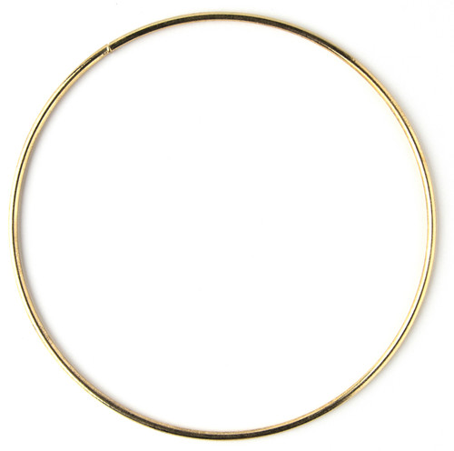 6 Pack - CousinDIY Metal Macrame Ring 18"-Gold - 40000655
