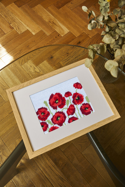 DMC Easy Tapestry & Needlepoint Kit by Jo Aston-Poppy Field - 5A00396T-1H8C0 DMC Easy Tapestry & Needlepoint Kit by Jo Aston-Poppy Field - 5A00396T-1H8C0