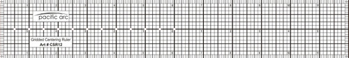 Pacific Arc Ruler Grid 8th's Center Finding-2"X12" - 5A00397Z-1H8DL - 038236019664