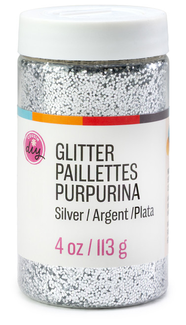 CousinDIY Glitter 4oz-Silver - 5A002XSN-5172 - 191648186697