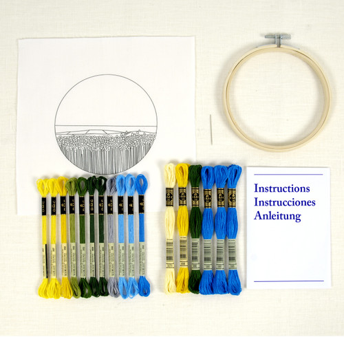 DMC Intermediate Embroidery Kit by Victoria Rose Richards-Sunflower Fields - 5A00396X-1H8C1