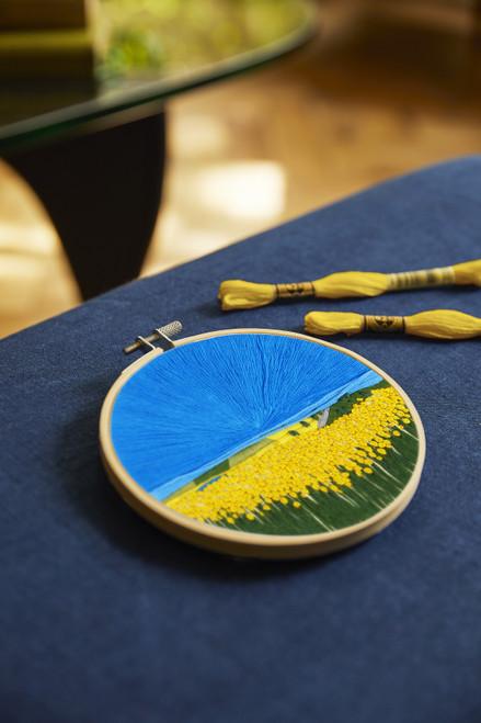 DMC Intermediate Embroidery Kit by Victoria Rose Richards-Sunflower Fields - 5A00396X-1H8C1 DMC Intermediate Embroidery Kit by Victoria Rose Richards-Sunflower Fields - 5A00396X-1H8C1
