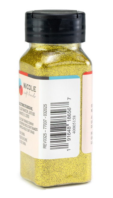 CousinDIY Extra Fine Glitter 2oz-Gold - 5A002XRZ-5158 CousinDIY Extra Fine Glitter 2oz-Gold - 5A002XRZ-5158