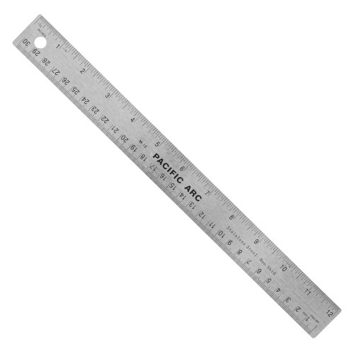 Pacific Arc Cork-Back Non-Skid Ruler-12" - 5A003791-1H897 - 038236018162