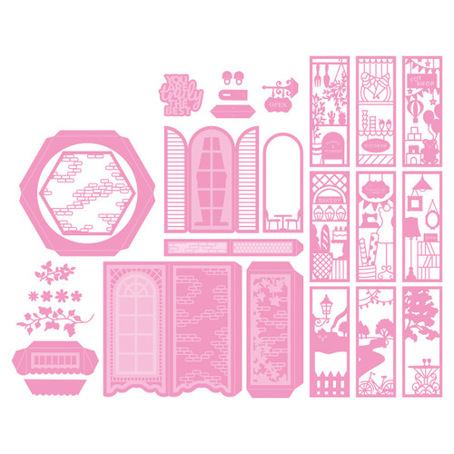 Tonic Studios Die Set-Shopping The High Street Spinning Box - 5417E