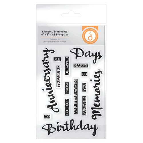 Tonic Studios Stamp Set-Everyday Sentiment - 5425ESTA - 841079154252