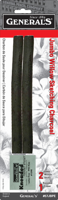 General Pencil 2 Jumbo Sticks and Kneaded Eraser-139E - 5A0036DP-1H7KG - 044974578080