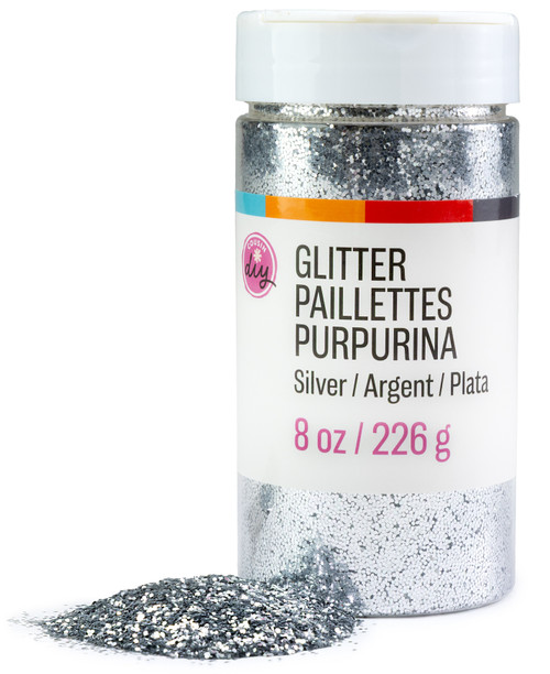 CousinDIY Glitter 8oz-Silver - 5A002XW3-1GYMC