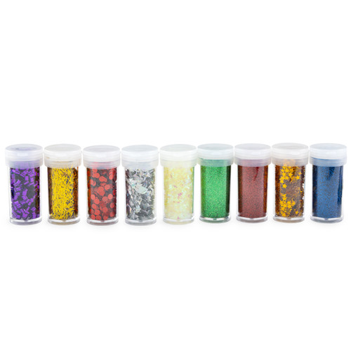 CousinDIY Glitter Assortment 9/Pkg-Primary Colors - 5A002XW8-5155