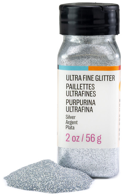 CousinDIY Extra Fine Glitter 2oz-Silver - 5A002XRZ-5160 CousinDIY Extra Fine Glitter 2oz-Silver - 5A002XRZ-5160