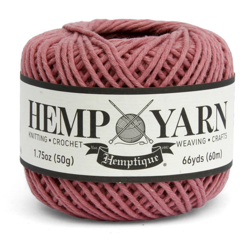 Hemptique Hemp Yarn Ball-ROSE - 5A0036LF-1H7Q7 - 672975041281