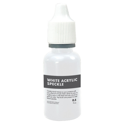 Hero Arts Acrylic Speckle Ink .5 oz-White - 5A0035YN-1H778 - 085700949590