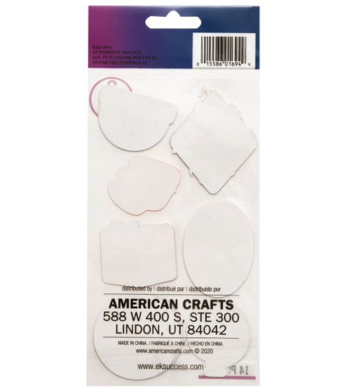 Sticko Flat Stickers-Positivity Patch, 14/Pkg - 8601694 Sticko Flat Stickers-Positivity Patch, 14/Pkg - 8601694