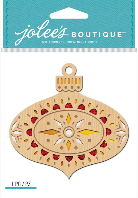 Jolee's Boutique Adhesive Laser-Cut Wood Embellishment-Ornament - 8601863 Jolee's Boutique Adhesive Laser-Cut Wood Embellishment-Ornament - 8601863