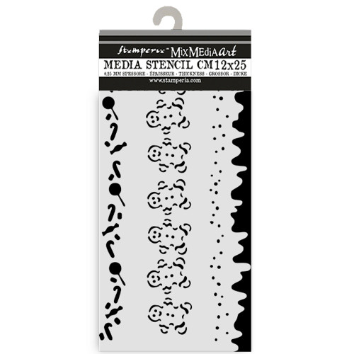 Stamperia Stencil Assortment-Candy Christmas - 5A0032TX-1H4JX Stamperia Stencil Assortment-Candy Christmas - 5A0032TX-1H4JX