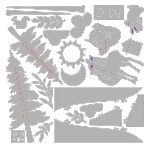 Sizzix Thinlits Die Set By Eileen Hull 24/Pkg-Home Sweet Home - 5A003232-1H3QY Sizzix Thinlits Die Set By Eileen Hull 24/Pkg-Home Sweet Home - 5A003232-1H3QY