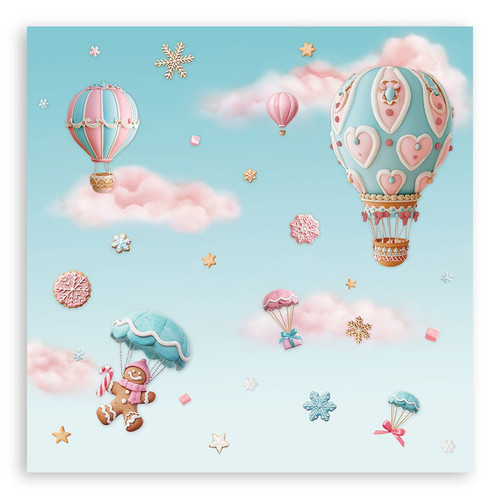 Stamperia Single-Sided Paper Pad 8"X8" 22/Pkg-Candy Christmas - 5A0032VY-1H4KF Stamperia Single-Sided Paper Pad 8"X8" 22/Pkg-Candy Christmas - 5A0032VY-1H4KF