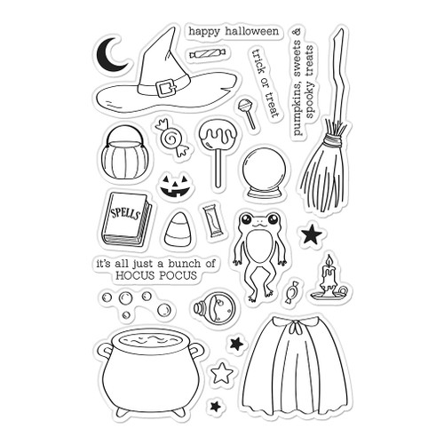 Hero Arts Clear Stamp Set 4x6 in-Tricks and Treats - 5A0035YJ-1H77D
