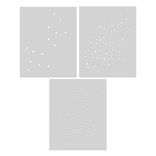 Hero Arts Color Layering Stencils 5.5X7.75 in-Scatter Stars - 5A0035Y6-1H77K