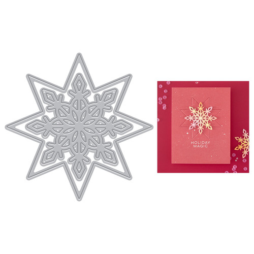 Hero Arts Etched Dies from the Very Merry Collection-Snowflake Star - 5A0035XT-1H77L Hero Arts Etched Dies from the Very Merry Collection-Snowflake Star - 5A0035XT-1H77L