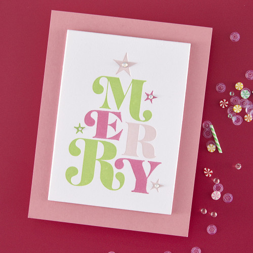 Hero Arts BetterPress + Foil Set-Merry - 5A0035YP-1H77S Hero Arts BetterPress + Foil Set-Merry - 5A0035YP-1H77S