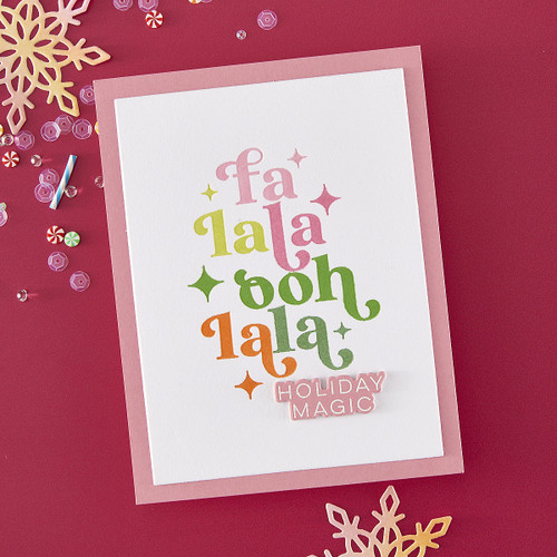 Hero Arts Stamp & Cut Set from the Very Merry Collection-Modern Holiday Greetings - 5A0035Y0-1H77W Hero Arts Stamp & Cut Set from the Very Merry Collection-Modern Holiday Greetings - 5A0035Y0-1H77W