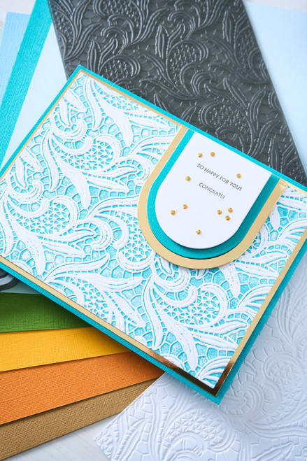 Sizzix 3D Textured A5 Embossing Folder By Eileen Hull-Lacy Leaves - 5A00322W-1H3QN Sizzix 3D Textured A5 Embossing Folder By Eileen Hull-Lacy Leaves - 5A00322W-1H3QN