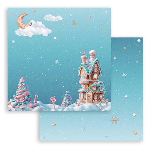 Stamperia Scrapbooking Pad 12"x12" 10/Pkg-Candy Christmas - 5A0032TT-1H4LQ Stamperia Scrapbooking Pad 12"x12" 10/Pkg-Candy Christmas - 5A0032TT-1H4LQ