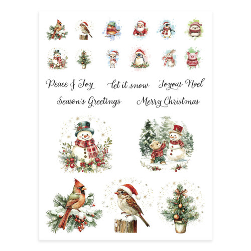 Spellbinders Rub-On Sheets-Holiday Magic - 5A0036KW-1H7P5