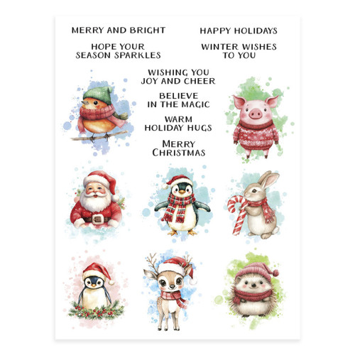 Spellbinders Rub-On Sheets-Holiday Magic - 5A0036KW-1H7P5 Spellbinders Rub-On Sheets-Holiday Magic - 5A0036KW-1H7P5