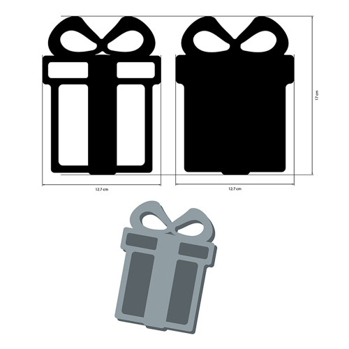 Stamperia Crafty Shapes-Candy Christmas Gift - 5A0032X7-1H4MN Stamperia Crafty Shapes-Candy Christmas Gift - 5A0032X7-1H4MN