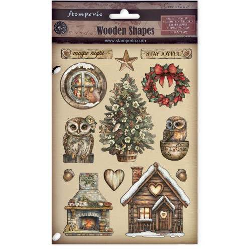 Stamperia Wooden Shapes A5-The Owl's House - 5A0032WQ-1H4MS - 5993110046318
