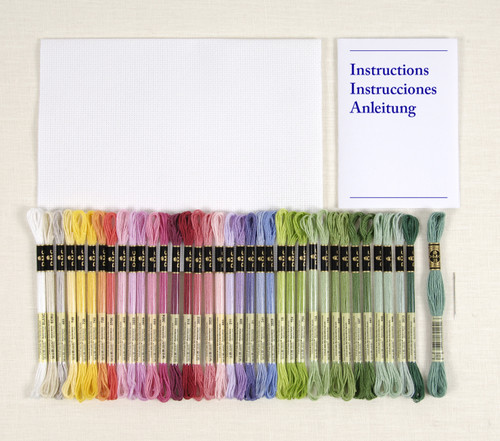 DMC Mindful Making Intermediate Cross Stitch Kit-Botanical Sampler - 5A003591-1H6MD