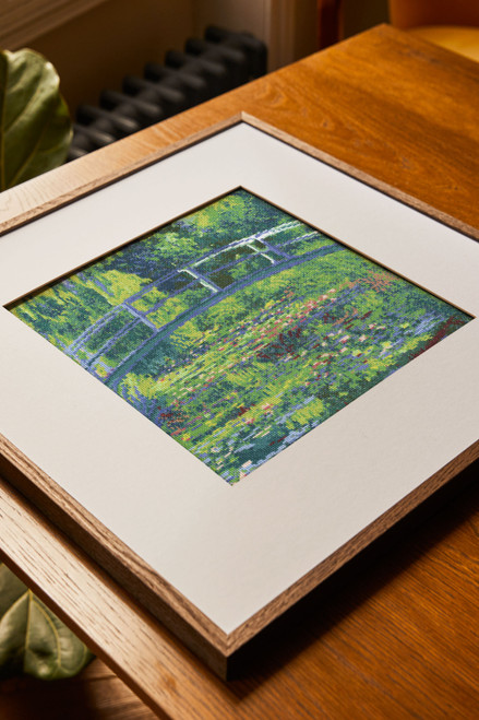 DMC Mindful Making Advanced Cross Stitch Kit-The Water Lily Pond Monet - 5A003593-1H6MC DMC Mindful Making Advanced Cross Stitch Kit-The Water Lily Pond Monet - 5A003593-1H6MC