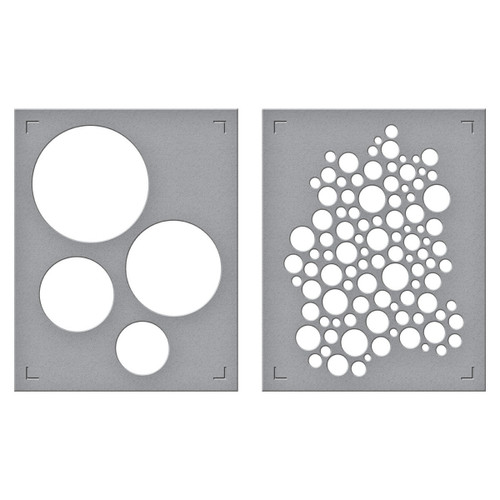 Spellbinders Stencils by Lisa Horton-Lots of Circles - 5A0036KT-1H7PD