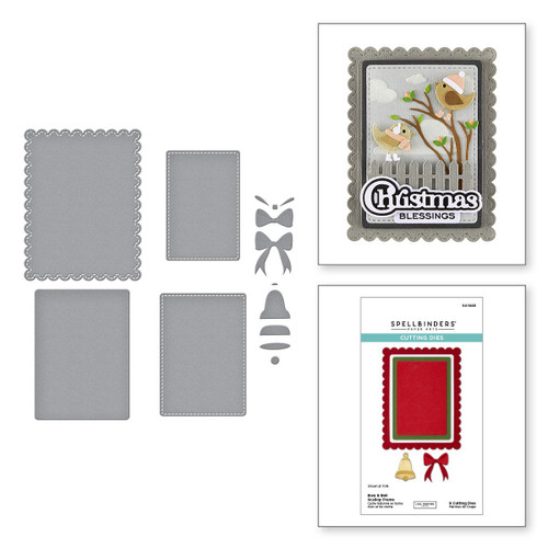 Spellbinders Scallop Frame Etched Dies by Lisa Horton-Bow & Bell - 5A0036K6-1H7PQ