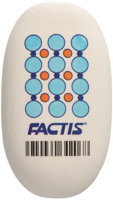 Factis Jumbo Oval Eraser 6/Pkg-White - OV-6 - 044974061230