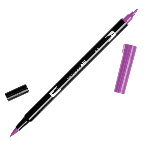 Tombow Dual Brush Marker Open Stock-685 Deep Magenta - DBP-56578 - 085014565783