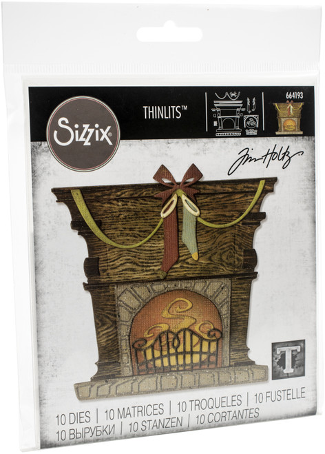 Sizzix Thinlits Dies By Tim Holtz-Fireside - 664193